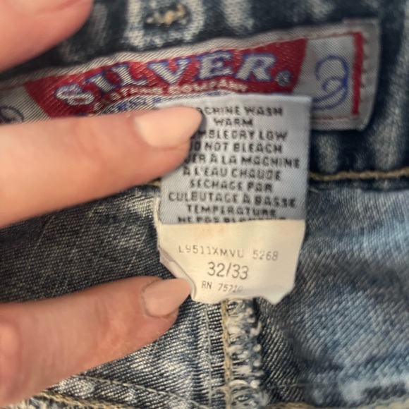 Retro Silver Jeans 32/33 - Picture 5 of 8
